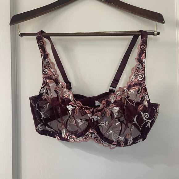 Soma Other - SOMA Sensuous Lace Unlined Underwire Bra Size 40 C Excellent Pre-Owned Condition